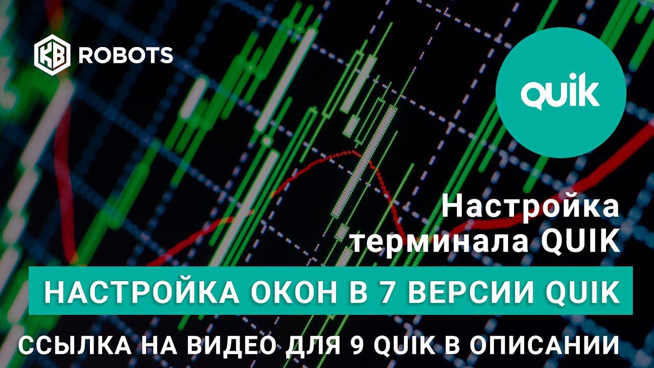 Настройка терминала QUIK Настройка основных окон Урок 3