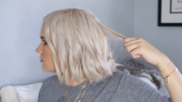 HOW TO: UNDONE MESSY WAVES FOR SHORT HAIR (CURLS WITH A STRAIGHTENER *UPDATED*) смотреть онлайн