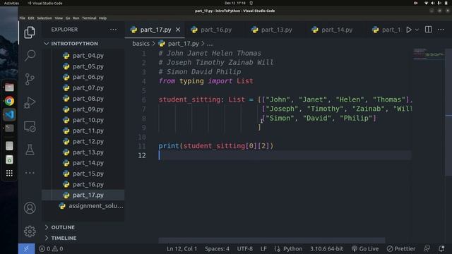 2D Lists in Python | Python Tutorial - Python Full Course 2023