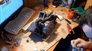 Сборка двигателя мотоцикла KTM 200exc