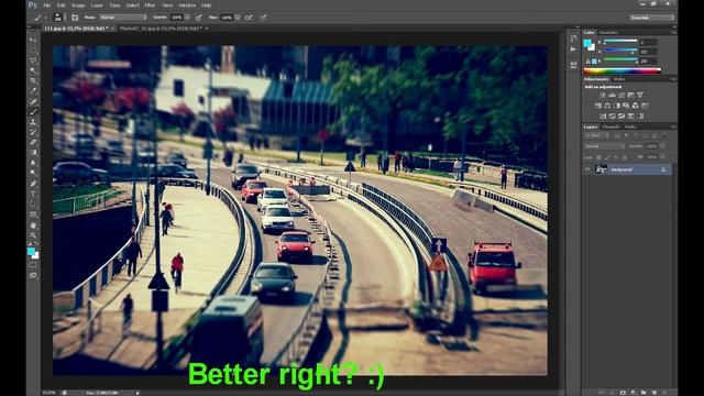 Photoshop CS6: Tilt-Shift Effect, Iris Blur смотреть онлайн