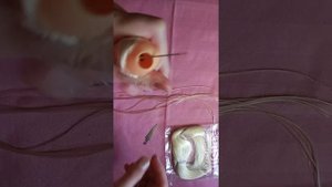 Rerooting doll's hair. Перепрошивка кукольных волос. Узелковый метод.