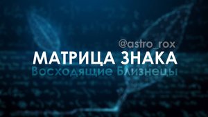 Матрица знака Близнецы