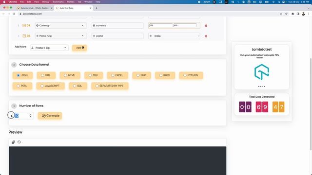 SelectorsHub Tools | AutoTestData |  Generate the Test Data just in 3 steps | Free Tool