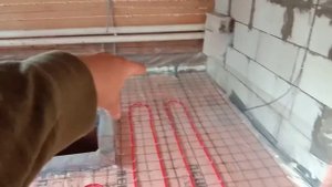 ремонт старого дома. 2 контура теплого пола. обзор.