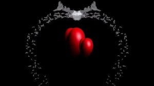 Футаж Два сердца с голубями