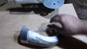 Кубок бокал для вина из коровьего рога своими руками