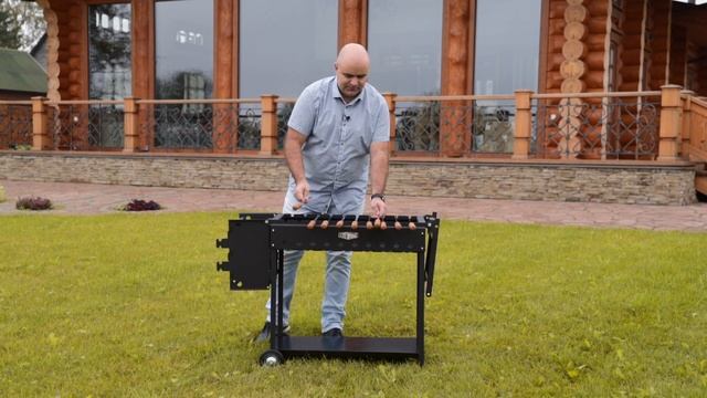 Мангал разборный с откидной топкой "Алькор" (Alcor) смотреть онлайн