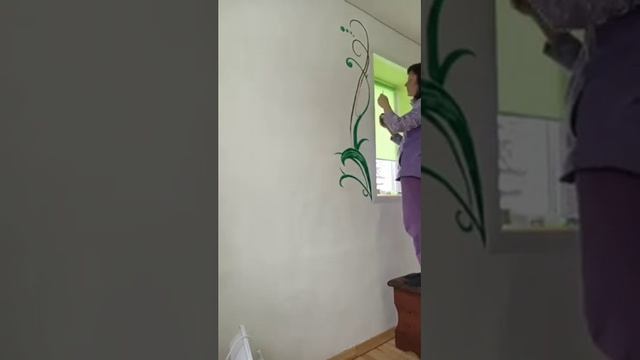 Как просто расписать стену в детской комнате своими руками смотреть онлайн