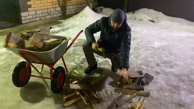 Как растопить баню. Быстрый способ.