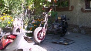 #Скутер разборка #пластика , ремонт -обозрение..