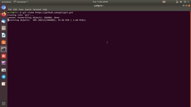 How to clone & download GitHub repository Ubuntu 18.04 LTD. смотреть онлайн