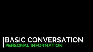 listening practice personal information A1