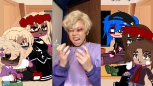 Sally face characters react to Travis Phelps// with his parent!// original?