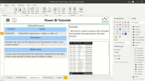 DAX Language - TOTALMTD, TOTALQTD and TOTALYTD Functions in Power BI