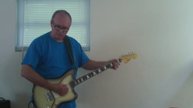 Squier Vintage Modified Baritone Jazzmaster - Tightrope style riff смотреть онлайн