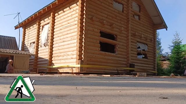 Екатеринбург. Передвижка дома на новый фундамент