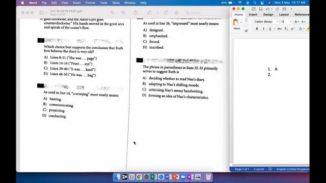 Oct 16, 2019 PSAT Reading Literature passage (SOLVED) смотреть онлайн
