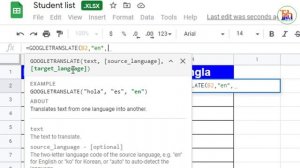 Easy Way To Translate One Language To Other Language In Google Sheet || GoogleTranslate