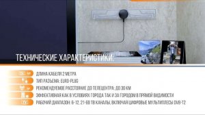 Комнатная ТВ антенна BAS 5322 Стрекоза