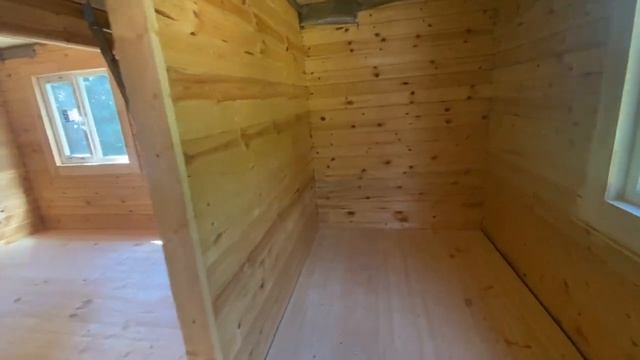 Дом 9х8м из сухого профилированного бруса. Индивидуальный проект 100м2.