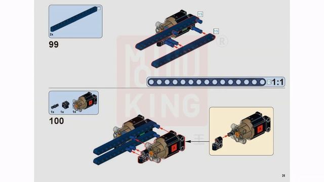 Mould King 18018 Building Instructions, PDF Manual free download, Lighting Racing Car смотреть онлайн