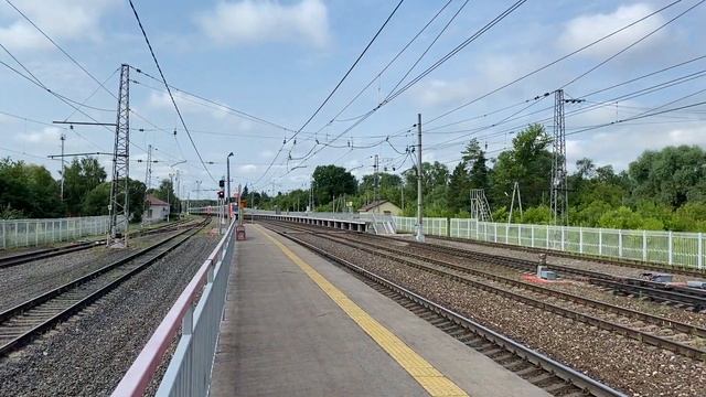 Быстрые поезда по станции "Хомяково" МНОГО ЭП2К.
