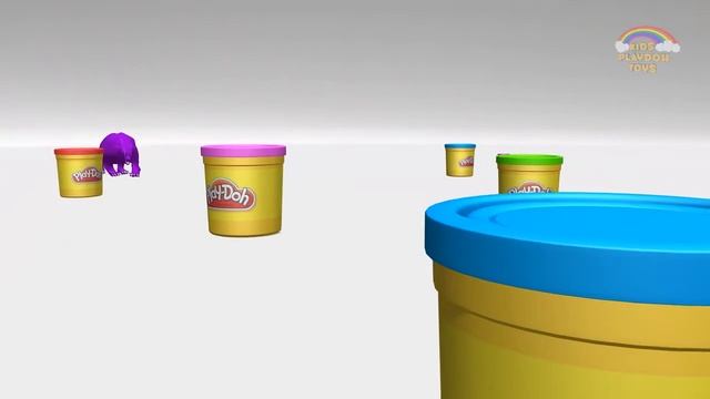 Цвета для детей с Play Doh медведи | Цвета медведи животные для детей | Цвета, обучение видео смотреть онлайн