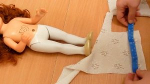 ОООчень красивое платье для куклы легко и просто за 10 мин  Одежда для кукол  своими руками