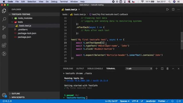 TestCafe Tutorial #7: Tests Speed смотреть онлайн
