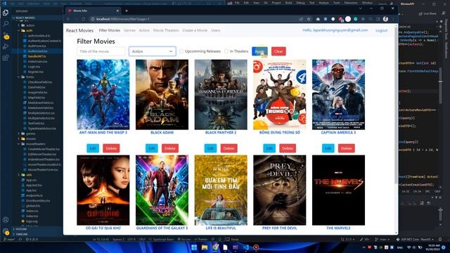 Website Giới Thiệu Phim ASP.NET Core 6 + ReactJS + TypeScript