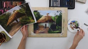 Урок || Рисуем Пейзаж Пастелью На Наждачной Бумаге За 50 Минут!