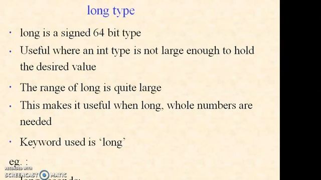 CLASS IX & X COMPUTER SCIENCE - DATA TYPES & LITERAL