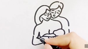 Как легко нарисовать семью!