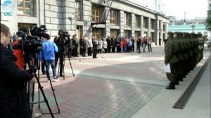 С вокзала Новосибирск-Главный пятнадцать новобранцев отправились служить в Президентский полк