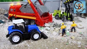 Мультик про машинки. Синий трактор, Машина скорой помощи и Мусоровоз. МанкиМульт