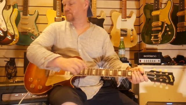 Gibson 'made to measure' '54 Les Paul VOS figured top sunrise tea burst смотреть онлайн