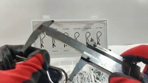 Набор шплинтов тип R метрических 150 шт. 6 видов шплинтов в одном наборе - SYD-1091