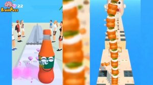 Sandwich Runner ? Most Funny mobile video game | Spin Challenge | Wrong Color Challenge ?