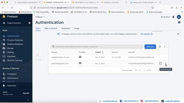 Flutter : Using Firebase Authentication | Flutter Fire | Flutter Coding