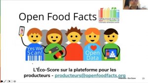 L'Eco-Score, wébinaire distribution / agroalimentaire