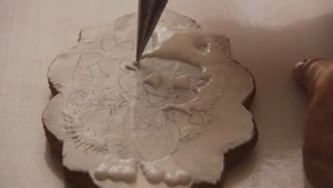 Пряник имбирный роспись: МК ёжик часть 1