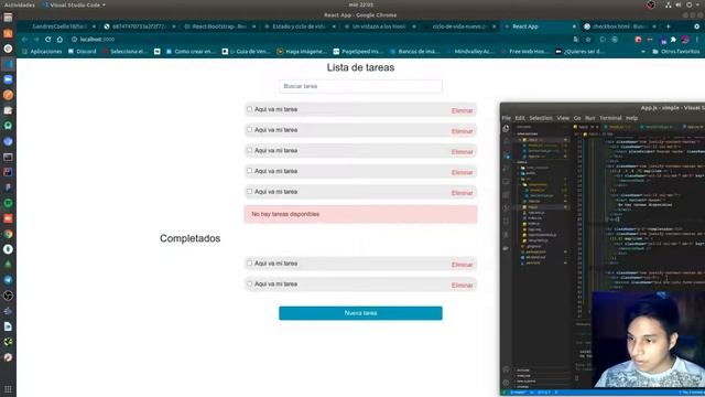 Crear modal para nueva tarea, React js y Bootstrap #3 смотреть онлайн