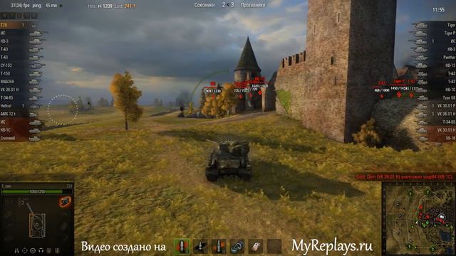 WOT: Л. Зигфрида - T29 - 3 фрага - смотреть онлайн
