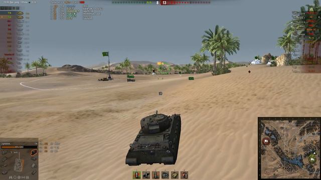 Т14  Претендент на ЛРН:) Песчаная река – Стандартный бой. (WOT 0.9.2 Full HD) смотреть онлайн