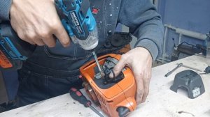 Замена поршневых колец Stihl fs55