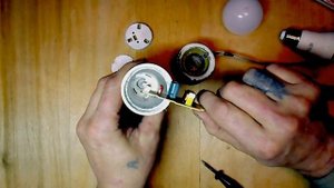 Разборка и ремонт светодиодной лампы IEK 20 ватт