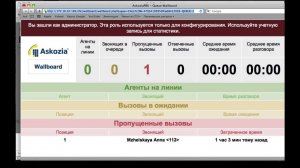 Askozia PBX Wallboard - информационное табло очереди вызовов