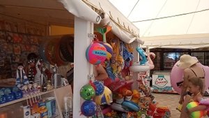 1 августа 2019г. Евпатория. Крым. Пляж Лазурный Берег.