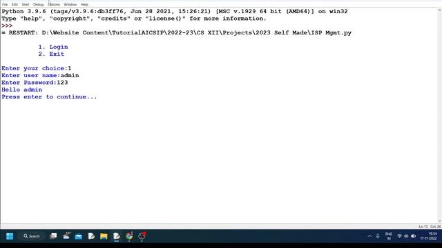 computer science class 12 python project for 2023 exam | python project for class 12  practical 202